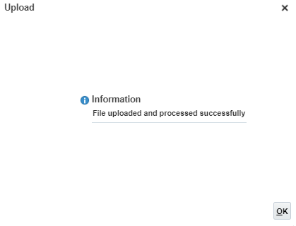 Upload completed successfully